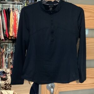 Spyder Women's Navy Long-Sleeve Half-Zip Performance Top